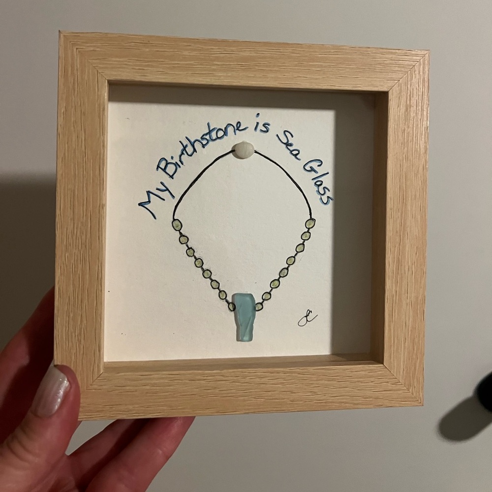 Sea Glass Shadow Box - Picture 3 of 3